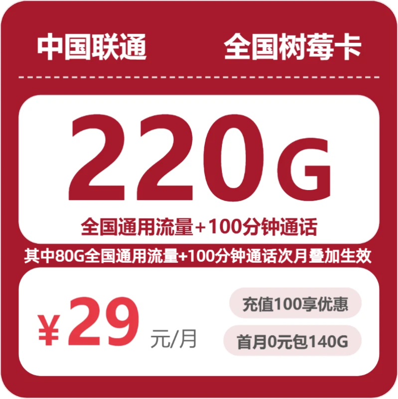 2026年07月广东/陕西/湖南联通流量卡推荐:29元220G全国通用+100分钟,四年优惠套餐办理指南(附正规渠道对比)-正规流量卡代理招募_全国加盟合作_高佣金 + 零门槛扶持